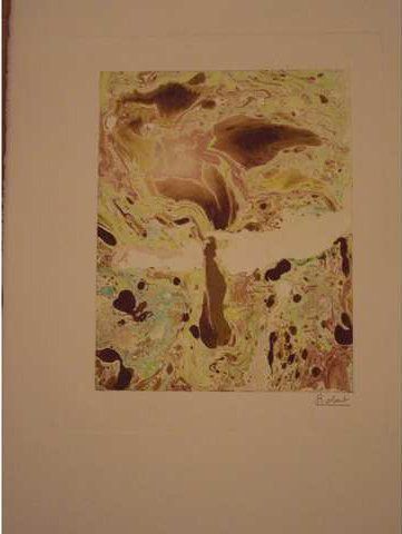 Robert Estampe en couleurs, signée en bas à droite, 50,5 x 33,5