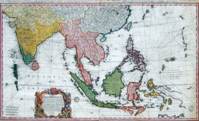 HOMAN (Héritiers d'). « Carte des Indes orientales dessinée suivant les observations...