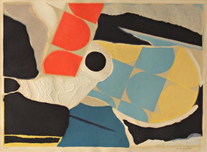 PAPART Max (1911-1994) "Composition", Lithographie, signée en bas à droite et n°...