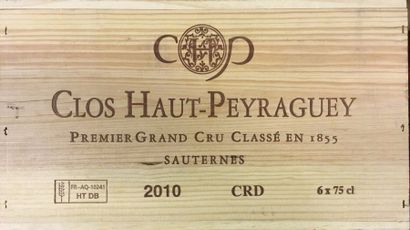 6 Btles de Sauternes château Clos Haut Peyraguey,...