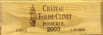 null 1 Magnum de Pomerol château l'Eglise Clinet, année 2003