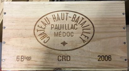 null 6 Btles de Pauillac château Haut Batailley, année 2006