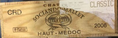 null 6 Btles de Haut Medoc château Sociando Mallet, année 2006