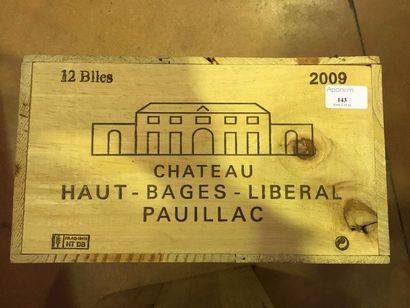 null 12 bouteilles château HAUT BAGES LIBERAL 2009, Pauillac