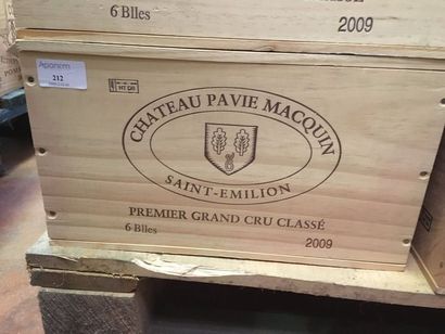 null 6 bouteilles château PAVIE MACQUIN 2009, Saint Emilion