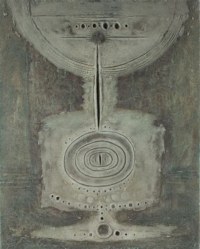 null Laurent JIMENEZ-BALAGUER (1938) "Composition géometrique" sable et technique...