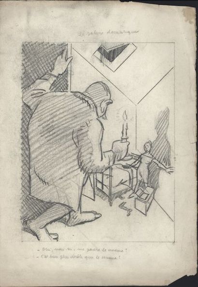 null Marcel ARNAC (Marcel Fernand Louis Bordereau dit) (1886-1931) "Le satyre domestique"...