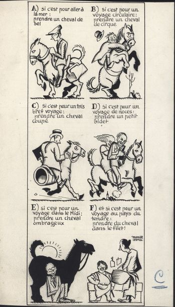 null Marcel ARNAC (Marcel Fernand Louis Bordereau dit) (1886-1931) "Cheval pour un...