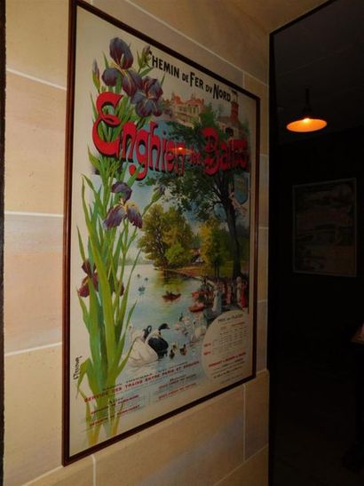 null [AFFICHE] "Chemin de fer du Nord, Enghien-les-bains", affiche illustrée par...