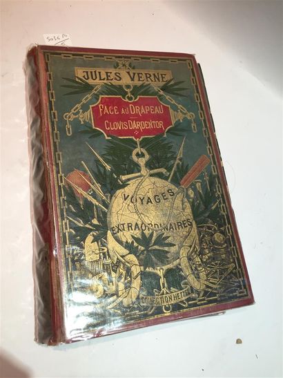 null JULES VERNE- Collection HETZEL et Cie; " Face au drapeau- Clovis Dardentor",...