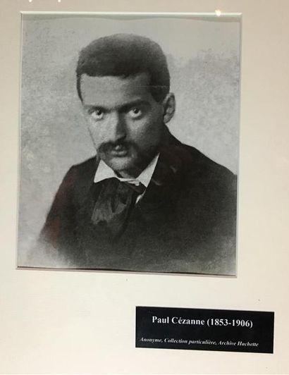 null [PHOTOGRAPHIE] "Paul Cézanne, jeune" Portrait, tirage d'après un original, Achive...