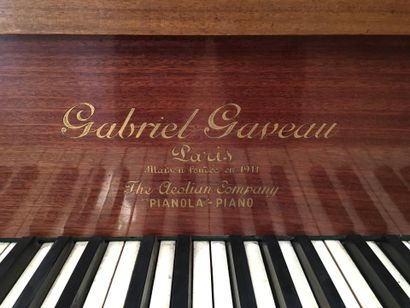 null PIANO Pianola Gabriel GAVEAU, Paris "The Aeolian Company" Quart de queue en...