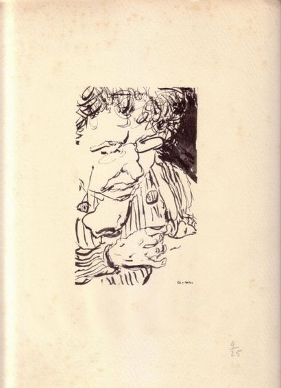 Albert MARQUET Mère de l'artiste, après 1900. Gravure. Signée et numérotée 4/25....