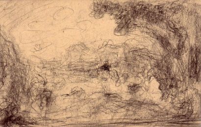 Albert MARQUET L'embarquement pour Cythère d'après Watteau. Fusain.  7,5 x 12 cm...
