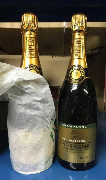 null 2 bts Champagne Piper Heidsieck, Piper Brut extra 1964.