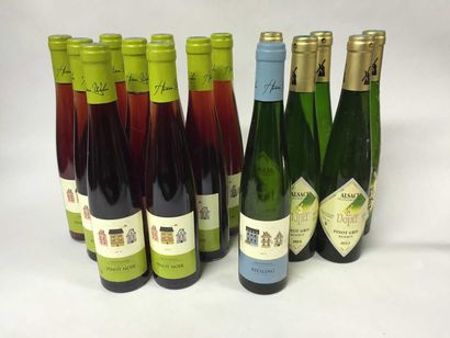9 Demi bouteille Pinot Noir, vin d'Alsace,...