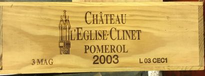 null 1 Magnum de Pomerol château l'EGLISE CLINET, année 2003