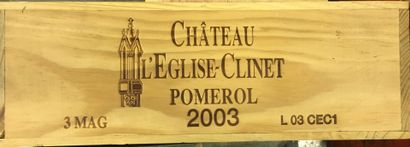 null 1 Magnum de Pomerol château l'EGLISE CLINET, année 2003