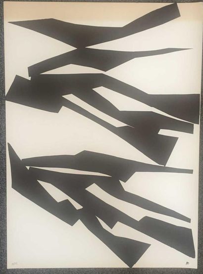 null Alicia PENALBA (1913-1982) "Composition abstraite" Lithographie. Porte le cachet...