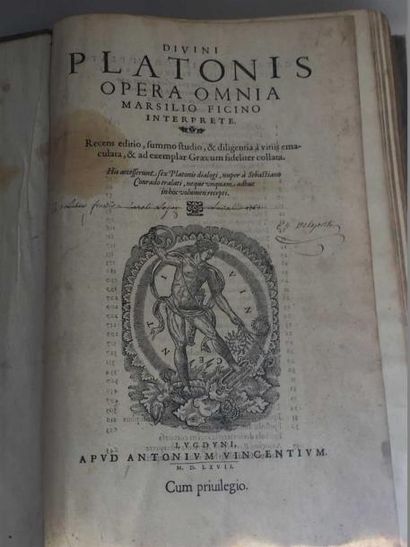 null PLATON.
Divini Platonis Opera omnia Marsilio ficino interprete. Recens editio,...