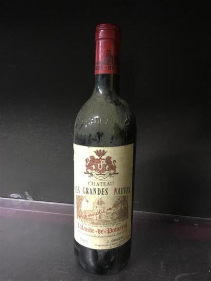 null 1 bouteille "Château les Grandes Nauves" Lalandes de POMEROL, 1985