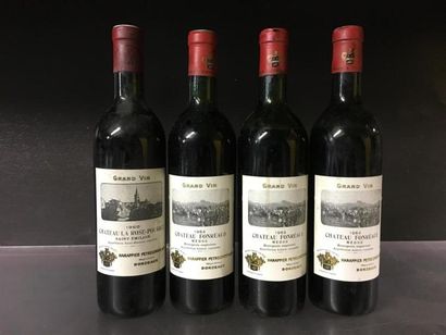 null 3 bts Médoc Chateau Fonréaud 1964 + 1 bt Chateau La rose Pourret 1960, Saint...