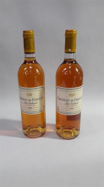 null 2 bouteilles Château De Fargues - Sauternes, 1996 
