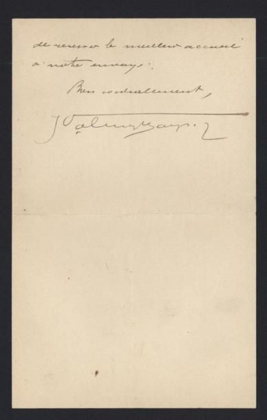 null VALMY-BAYSSE Jean (1874-1962), écrivain.
Lettre autographe signée, du 2 juin...