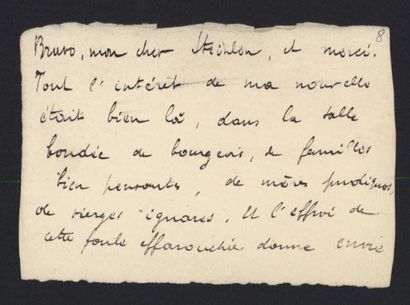 null LEBLANC Maurice (1864-1941), écrivain.
Lettre autographe signée (2pp. in-4 avec...