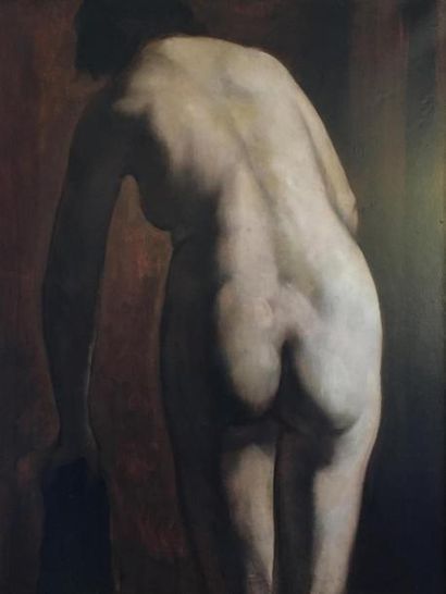 null Emile Henri BERNARD (1868-1941) 
"Femme nue de dos", 1936
Huile sur papier marouflé...