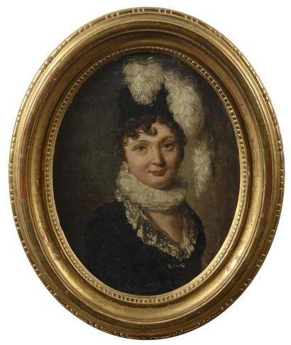 null Louis Léopold BOILLY (1761-1845) 
"Portrait de femme"
Huile sur toile marouflée...