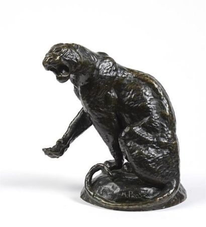 null Maurice PROST (1894-1967)
"Panthère en furie"
Belle édition en bronze à patine...