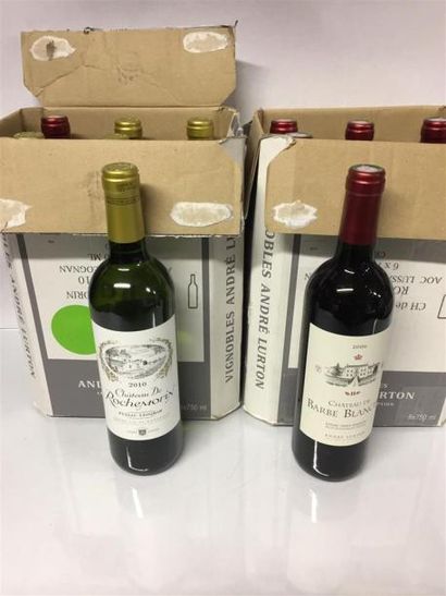 null 12 Bouteilles : 7 Chateaux de Barbe blanche 2006 Lussac Sainte Emilion, 5 Chateaux...