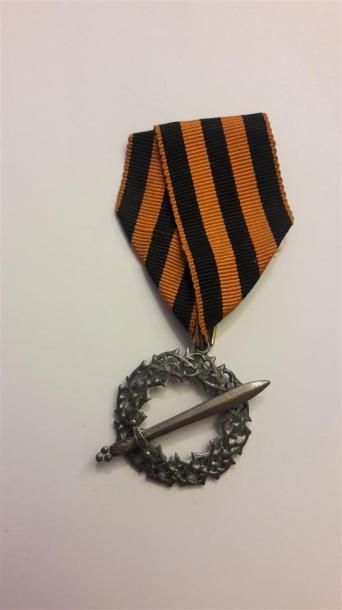 null RUSSIE, début XXe siècle. Médaille de 1ere campagne de Kouban, avec son ruban...