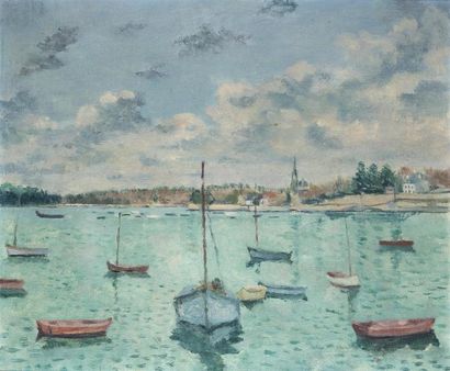 null A.SALUDEN (XXe) "Sainte Marine" Huile sur toile. 52 x 63 cm.
VENDU AU FRAIS...