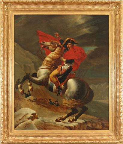DAVID Jacques - Louis (D'après) - 1748 - 1825 "Bonaparte franchissant le Grand –...