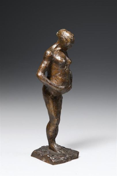 null D'après Edgar DEGAS (1834-1917)
« Femme enceinte »
Reproduction en bronze à...