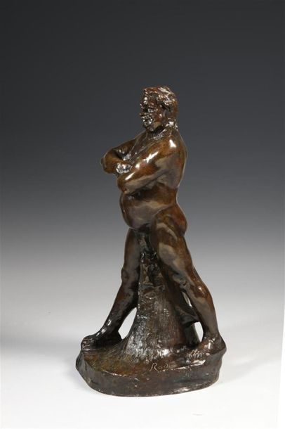 null D'après Auguste RODIN (1840-1917)
« Balzac, étude de Nu »
Reproduction en Bronze...