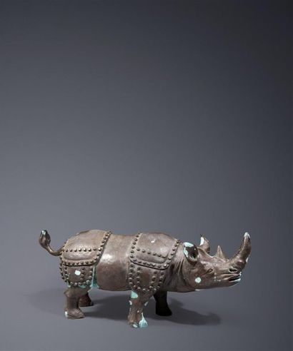 null SHIH LI-JEN (né à Taiwan en 1955)
" Grand Rhinocéros aux rivets "
Epreuve en...