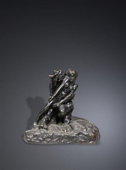null D'après Auguste RODIN (1840-1917)
" Le Minotaure "
Reproduction en bronze à...