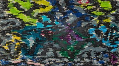 null Jean LEGROS (1917-1981) "Reflets dans l'eau en Touraine" Pastel sur papier....
