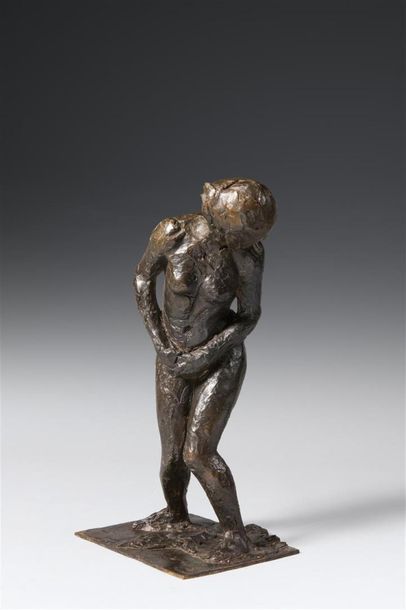 null D'après Edgar DEGAS (1834-1917)
« Femme surprise »
Reproduction en bronze à...