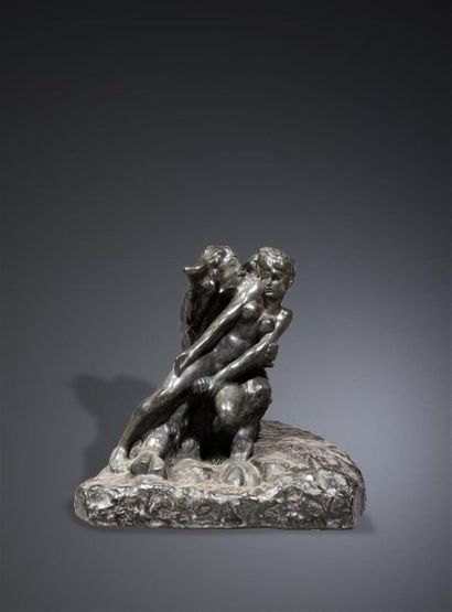 null D'après Auguste RODIN (1840-1917)
" Le Minotaure "
Reproduction en bronze à...
