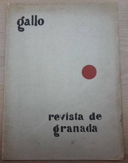 null GARCIA LORCA. 
Revista de Granada. Illustrée par Salvador Dali.
Editions Gallo,...