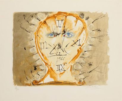 null Salvador DALI (1904-1989)
« Autoportrait au cadran solaire » 
Lithographie n°...