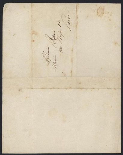 null DUMAS Alexandre (Villers-Cotterets 1802-1870), écrivain.
Lettre autographe signée,...