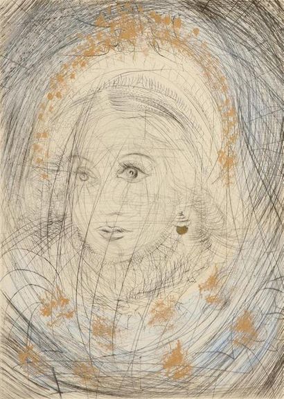 null Salvador DALI (1904-1989)
« Marguerite » sur papier japon, signée du cachet...