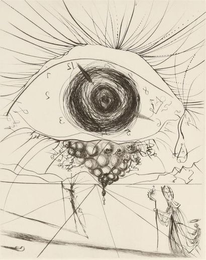null D'après Salvador DALI (1904-1989) "Bukowski Surrealist Eyes"
Non signé et non...