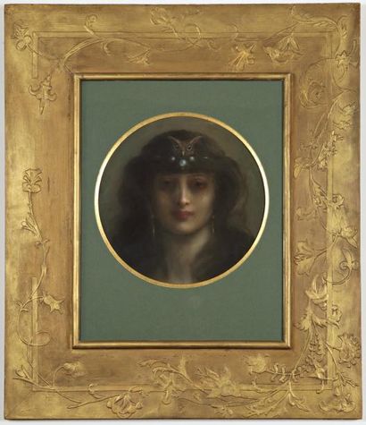 Edgar de ST PIERRE DE MONTZAIGLE(1867-1930) « Portrait présumé de Anna de Noailles...