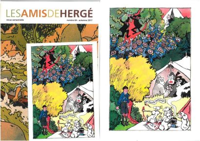 null F'MURRR "Les amis d'Hergé" Etudes pour le Menu de la soirée de la 33e assemblée...